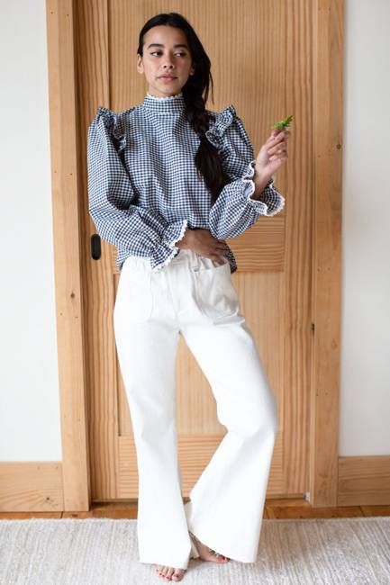 Tulip Wide Leg - Ivory Hemp Organic