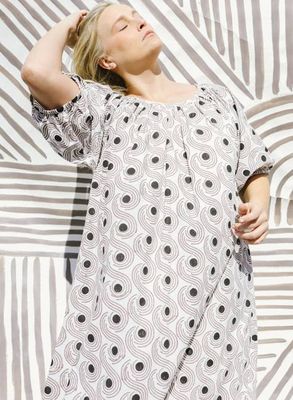 Goa Dress, stone swirls