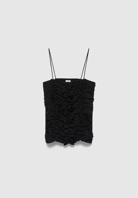 Ruched Frill Top