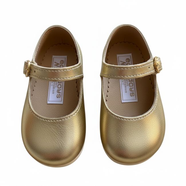 Britannical x Early Days - Mary Jane Pre-Walker Baby Girl Shoes - Gold