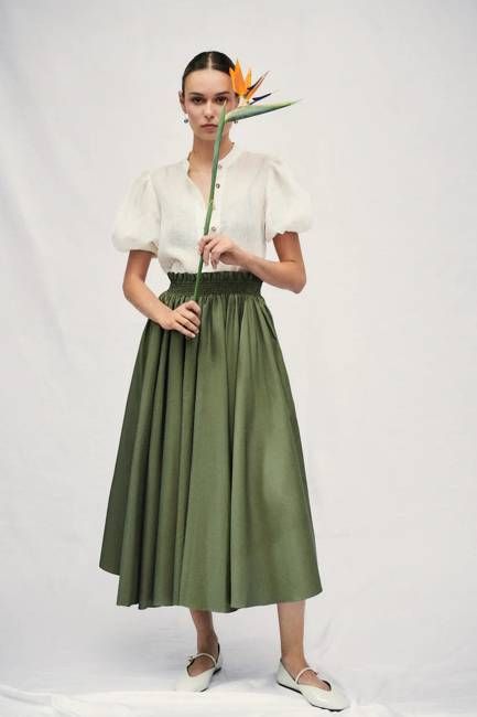 Minera Khaki Skirt