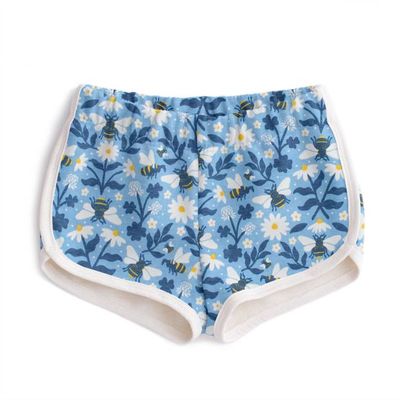 French Terry Shorts - Bees Blue
