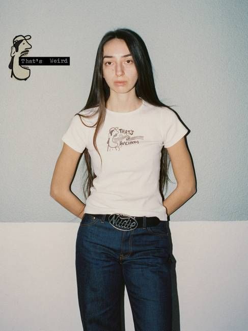 Eve T-Shirt Thats Weird Offwhite | Nudie Jeans