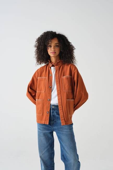 Pablo Denim Jacket in Caramel