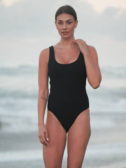 Simple One Piece Swimsuit