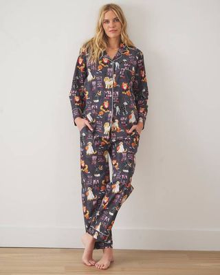 Howloween Night - Tall Long PJ Set - Moon Rock