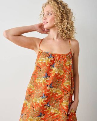 Witchy Bagheera - Cami Nightgown - Pumpkin Spice