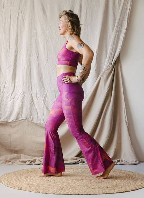 Flared Leggings Bloemendans - Hoessee