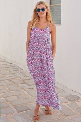 Lenu Maxi Dress | Aztec Pink/Purple