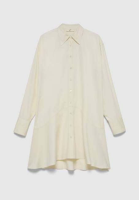 Petal Bottom Shirt Dress