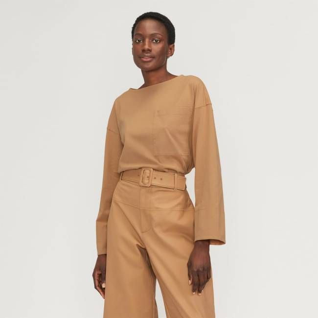 The Premium Weight Oversized Pocket Tee | Caramel