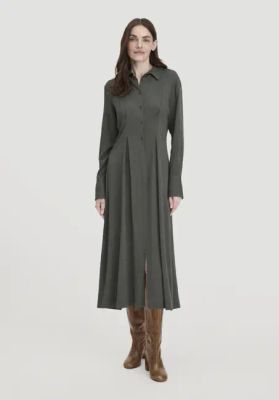 Midi regular dress made of pure LENZING™ ECOVERO™ viscose