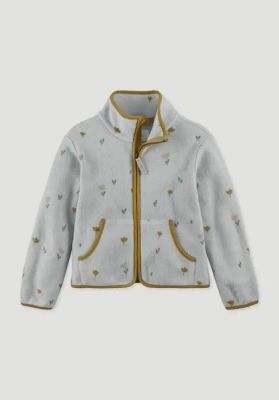 Fleece jacket made of pure organic cotton
