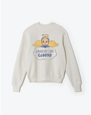 Classic Crewneck Clouds - Vintage White