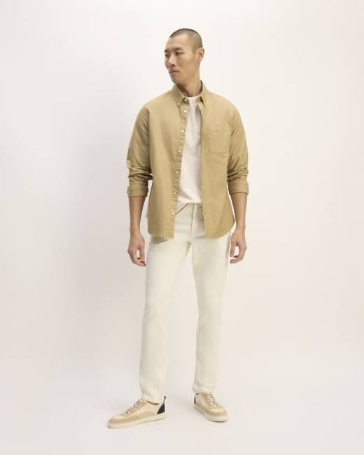 The Organic Cotton Slim-Fit Jean | Calico Ecru