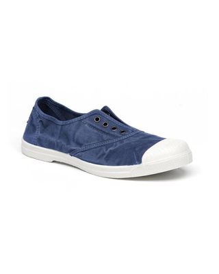 Lola Navy Cotton Plimsolls