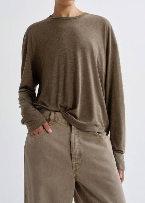 Sasha Tee (Tencel Jersey) in Loam