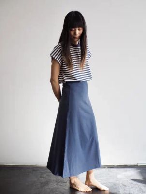 orla skirt / midnight blue — Noctu