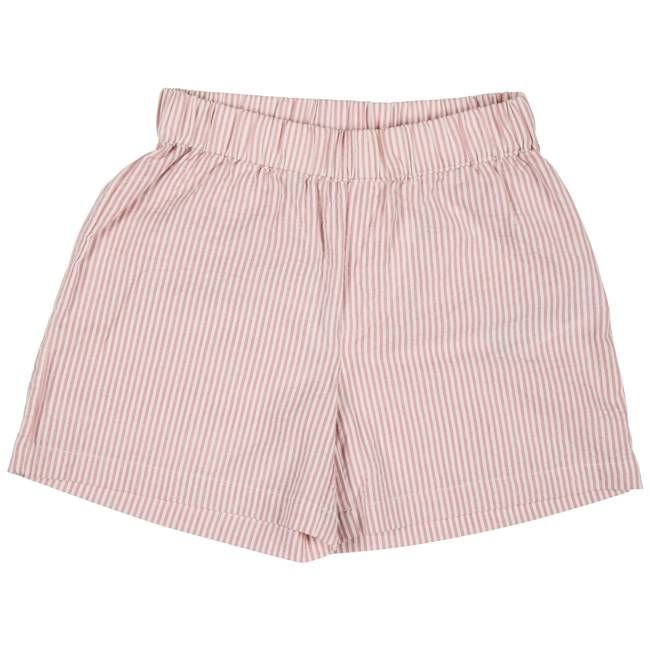Summer Shorts (Seersucker Fine Stripe) - Pink