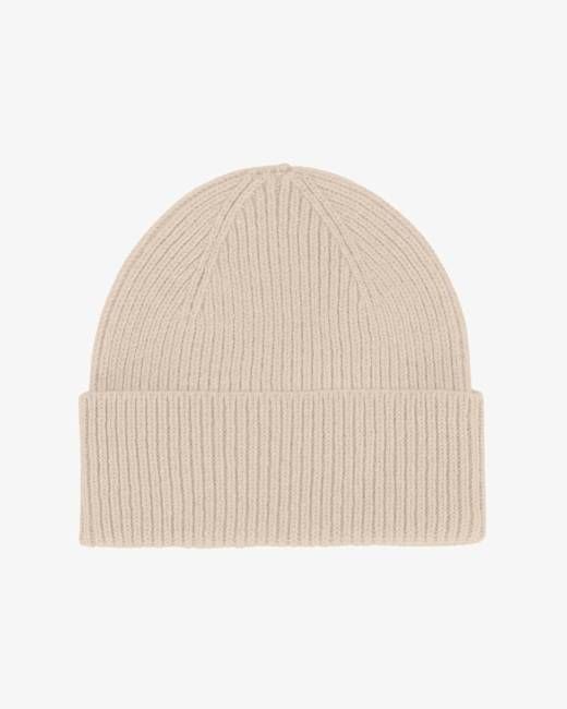 Merino Wool Beanie - Ivory White