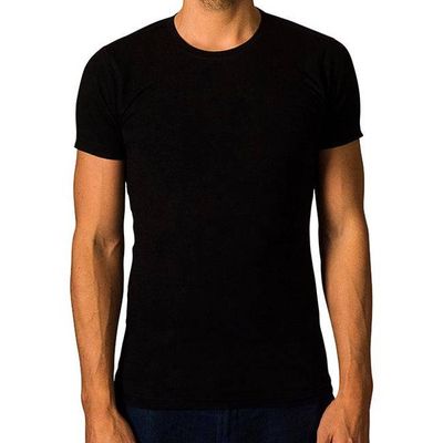 2 x T-shirt Basic - Biologisch katoen - zwart - O - hals