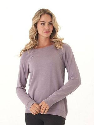 Priscilla Feather Fleece Raglan Sweatshirt
