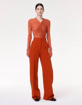 Doppio Wide Leg Pant - Resale | Sedona Red