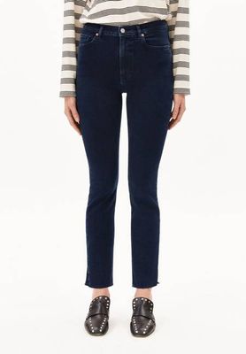LEJAANI SLIM-JEANS MIT HOHER TAILLE | gloaming
