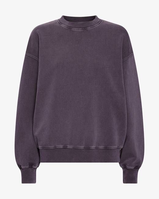 Organic Oversized Crew - Faded Grape