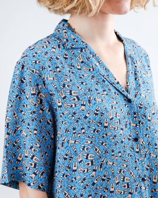 Just Swim Aloha Blouse