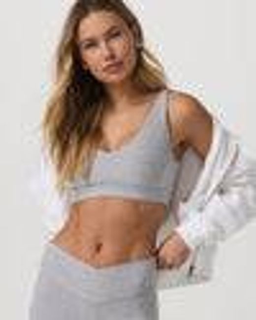 Elevation Rhythm Bra | Light Heather Grey | Vuori
