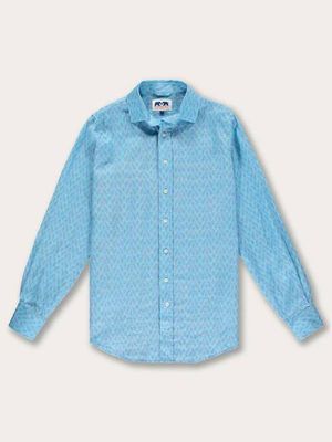 Men's Posidonia y el Mar Abaco Linen Shirt