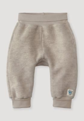 Wool fleece pants regular made from pure organic merino wool and organic cotton