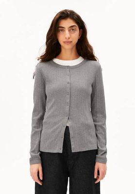 POINTELLE CARDIGAN | silbermeliert