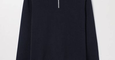 Dark Navy Merino Half Zip Sweater | Merino Wool | ASKET