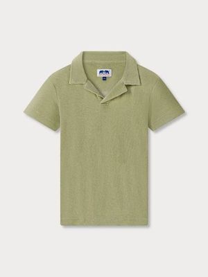 Kids Kerala Green Powell Terry Polo Shirt