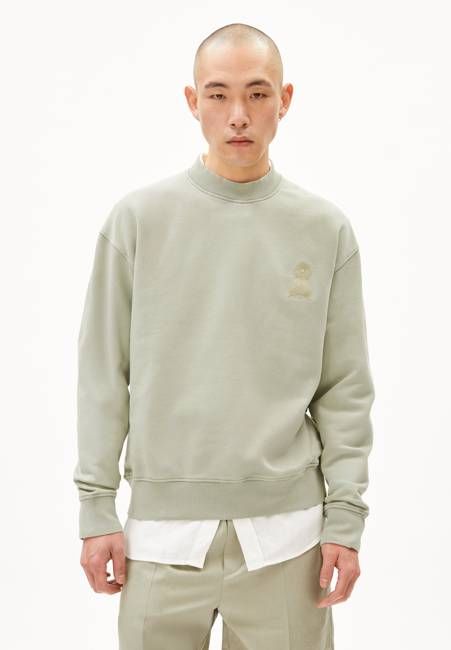 EMAAL CREWNECK GMT DYE | seagreen washed
