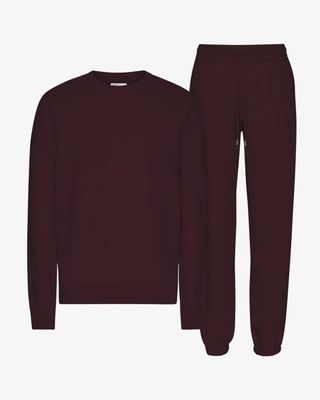 Organic Classic Sweatsuit - Oxblood Red