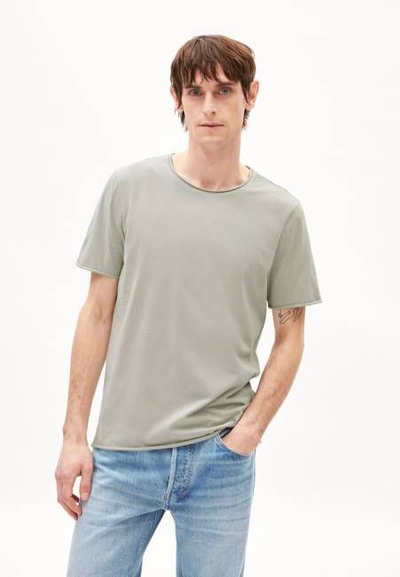 JAAMES BRUSHED T-SHIRT | seagreen