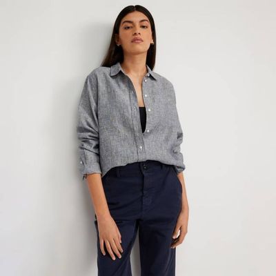 The Must-Have Shirt in Linen | Canvas Tan / Navy