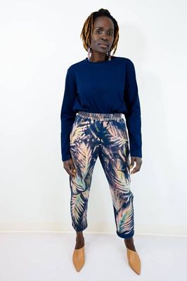 Handpainted Fleece Joggers by Constance Wilde