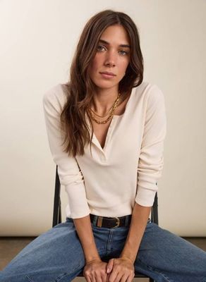 Organic Cotton Henley Top