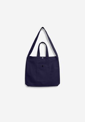 CROSSBODY TOTE BAG | tinted navy