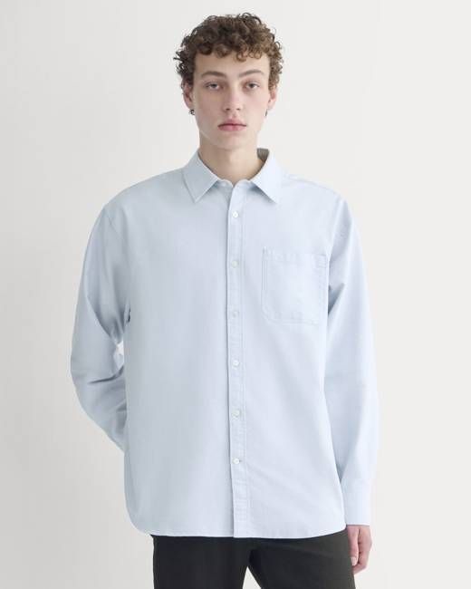 Oversized Oxford Shirt | Light Blue