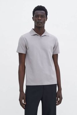 Stretch Cotton Polo T-Shirt