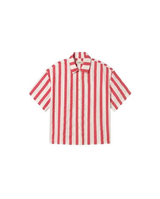 Seersucker striped Anna blouse