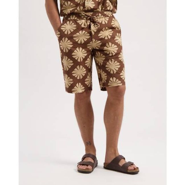 Tyler Linen Printed Short