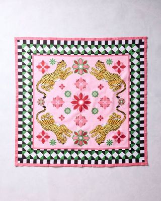 Bagheera Kaleidoscope - Printed Bandana Scarf - Blush