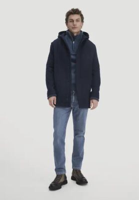 Rhön Hooded Coat Relaxed made from regional new wool