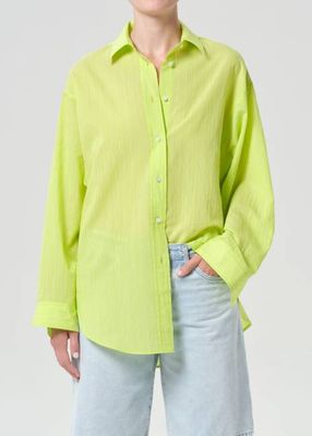 Sona Shirt in Fontana Stripe/Chartreuse